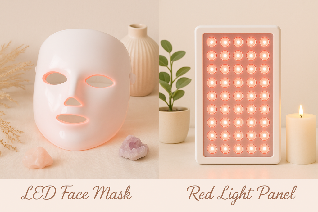 red light led mask vs led panel